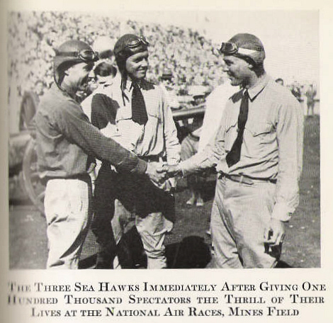 The three Sea Hawks at an air show